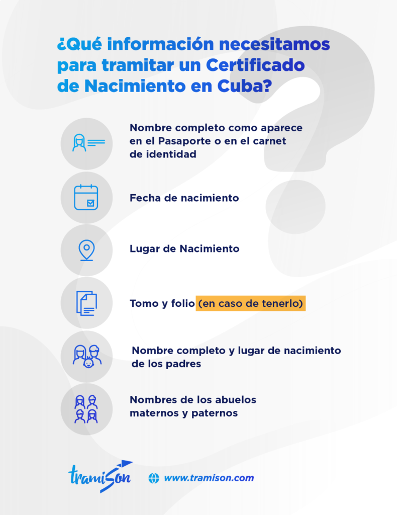 ¿Cómo obtener un certificado de nacimiento emitido en Cuba?