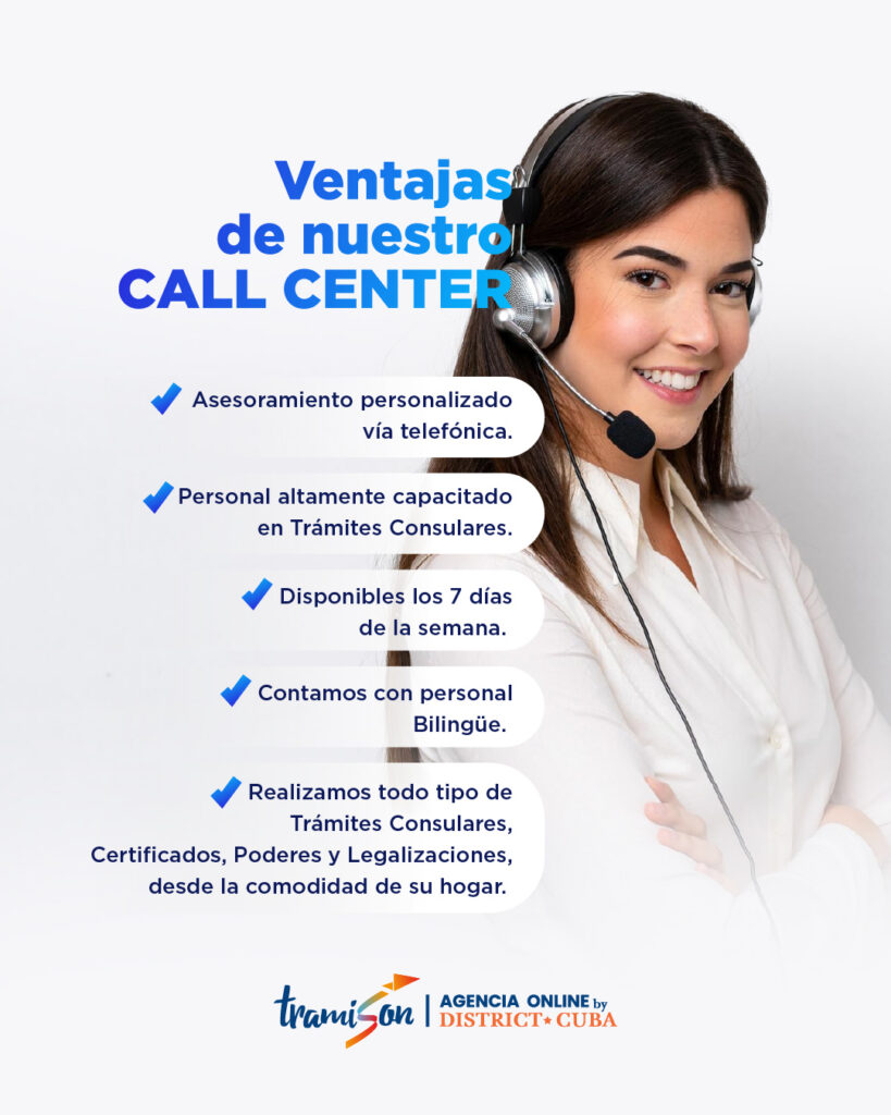 Tr&aacute;mites cubanos por Call Center: &iquest;qu&eacute; puedes gestionar con Tramison?